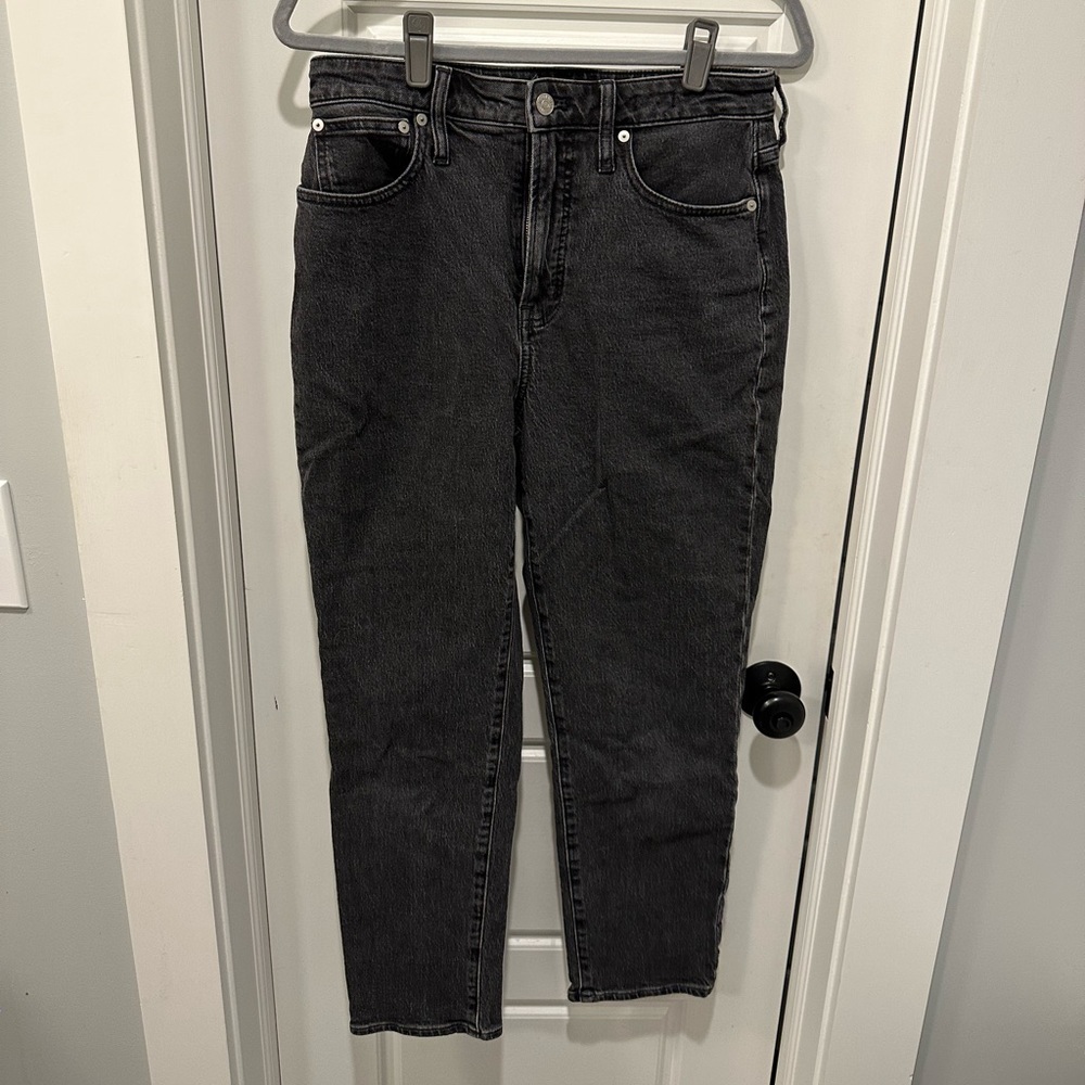 Madewell Curvy Perfect Vintage Lunar Wash Black Jeans Size 28